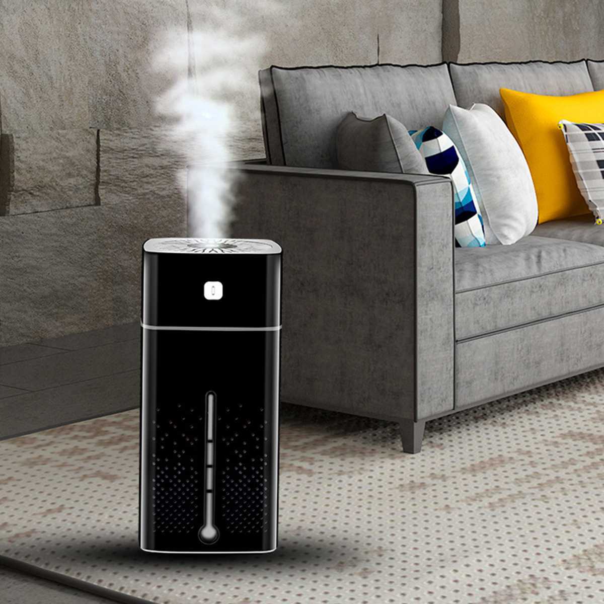 Dual-Function Air Purifier & Humidifier with LED Light