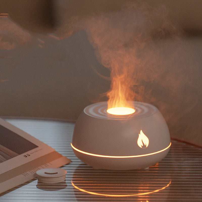 Flame Effect Aromatherapy Diffuser with LED Lighting and USB Power