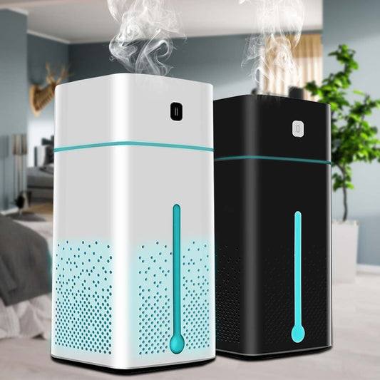 Dual-Function Air Purifier & Humidifier with LED Light