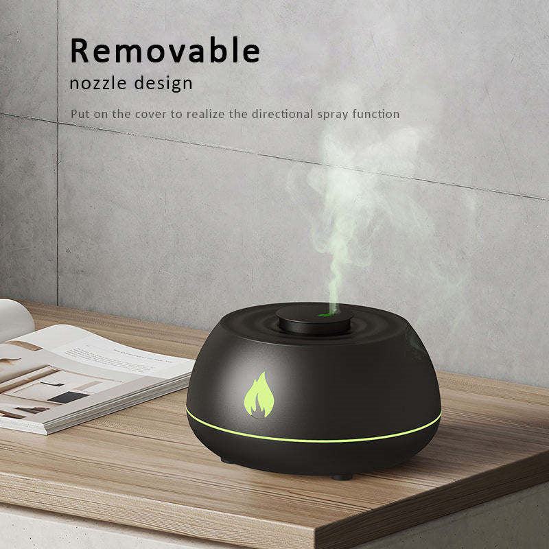 Flame Effect Aromatherapy Diffuser with LED Lighting and USB Power