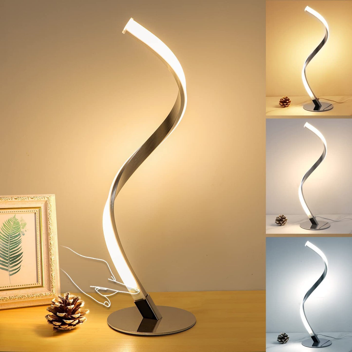 Multi-Color LED Night Lamp with Adjustable Dimming and Modern Design