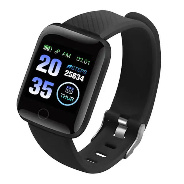 "Smart Watch with Health Tracking & Bluetooth"